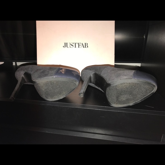 Dark Grey Platform Pumps - Picture 5 of 8